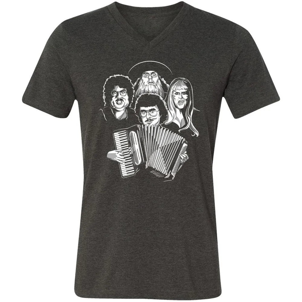 Unisex V-Neck T-Shirt - 38D1T2CC - Dark Grey Heather - 8
