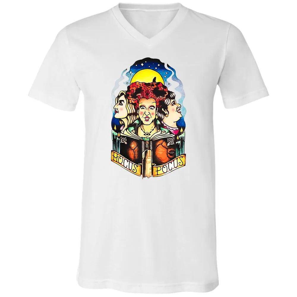 Unisex V-Neck T-Shirt - 5623WGXW - White - 5