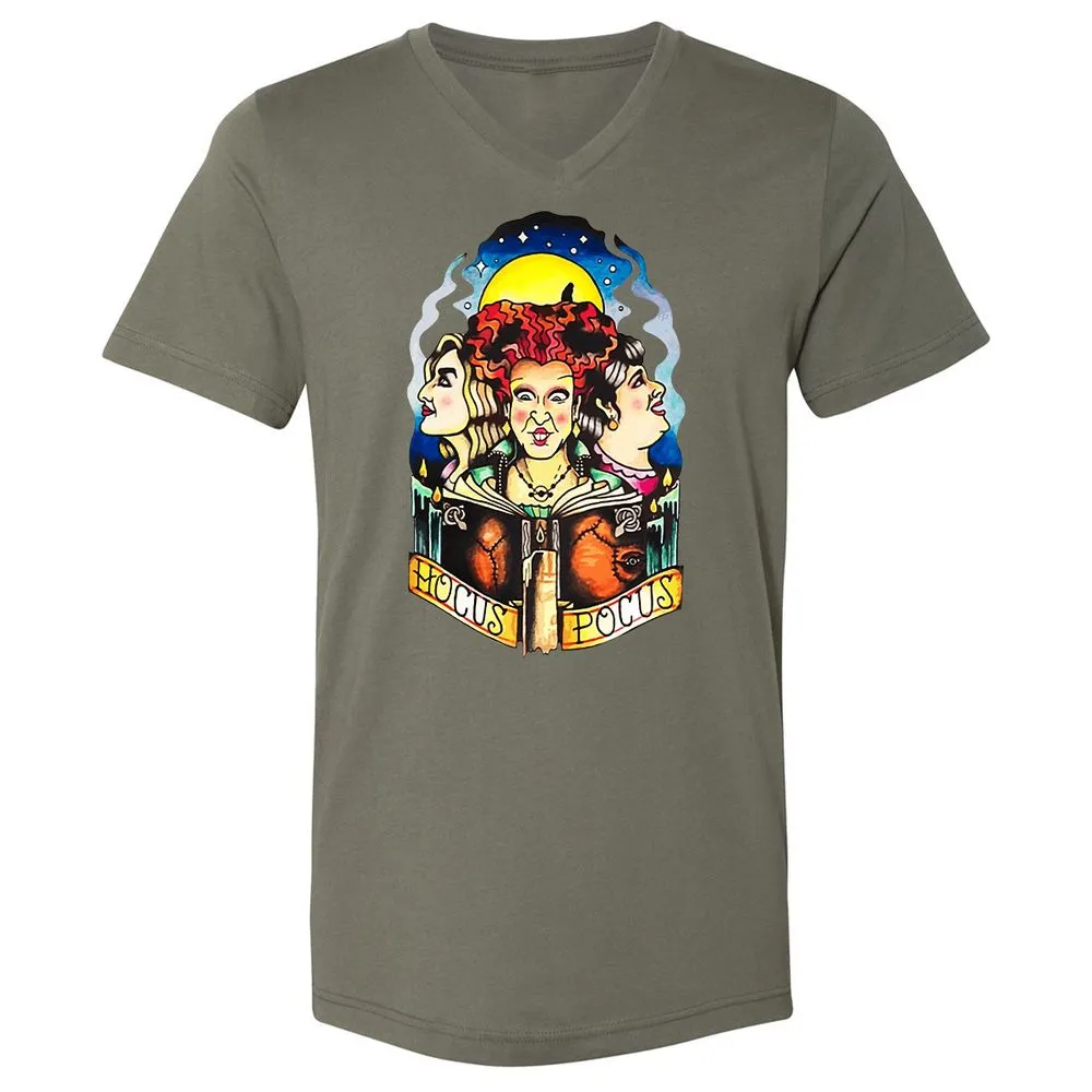 Unisex V-Neck T-Shirt - 5623WGXW - Military Green - 10