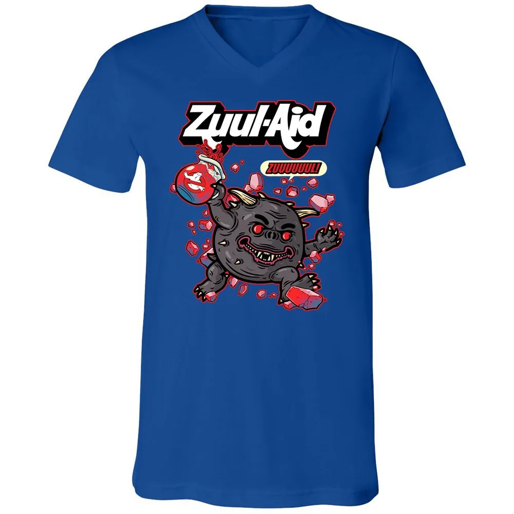 Unisex V-Neck T-Shirt - 5APV7HMY - True Royal - 4