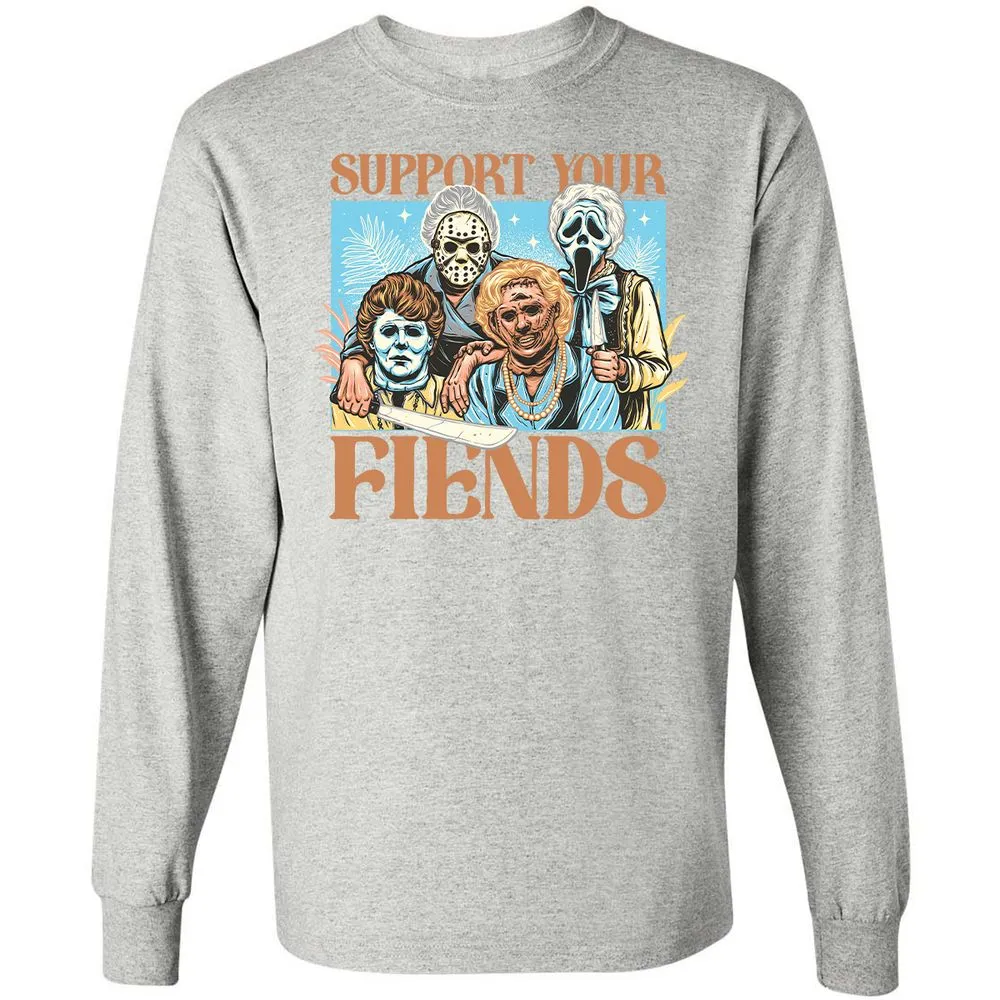 Long Sleeve T-Shirt - G8B8J5ZV - Ash - 7