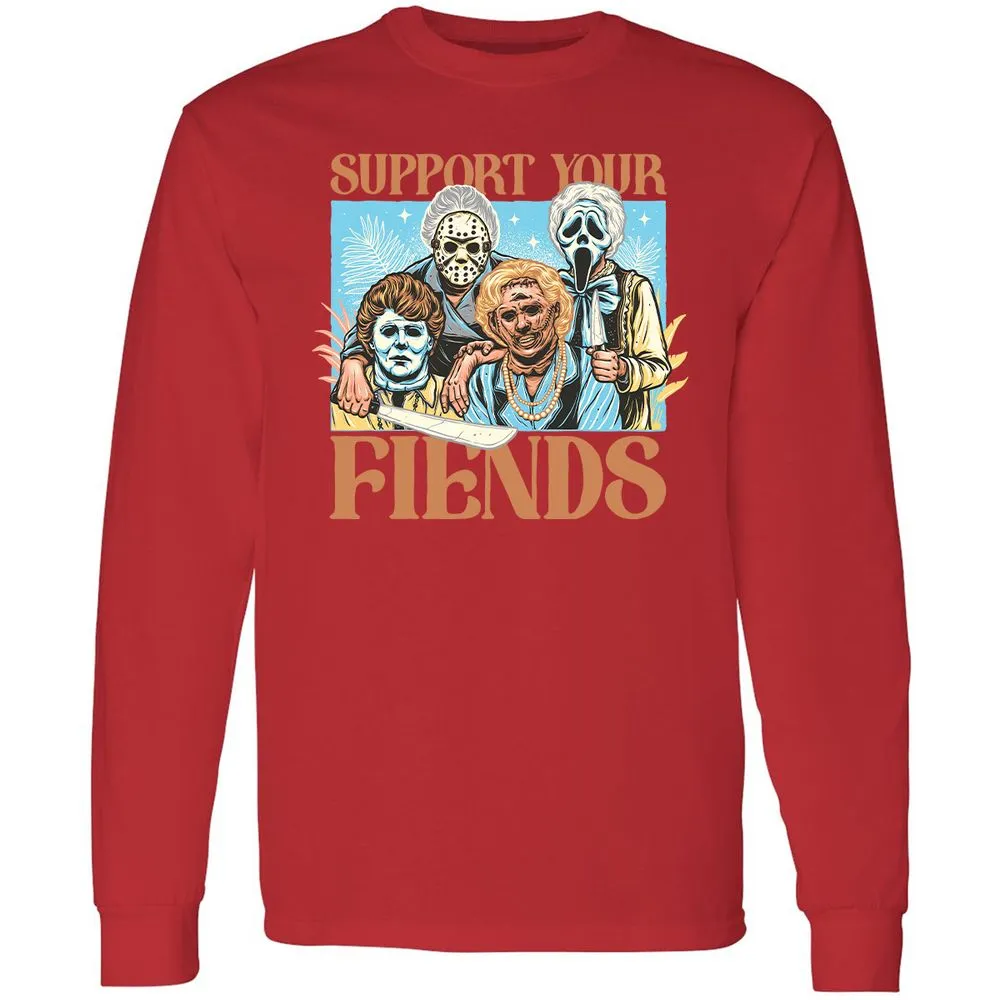 Long Sleeve T-Shirt - G8B8J5ZV - Red - 14
