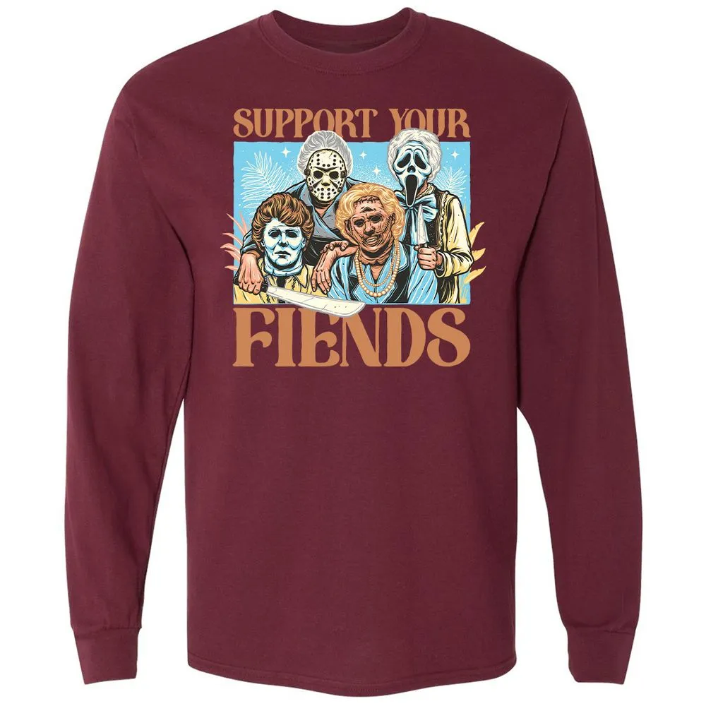 Long Sleeve T-Shirt - G8B8J5ZV - Maroon - 11