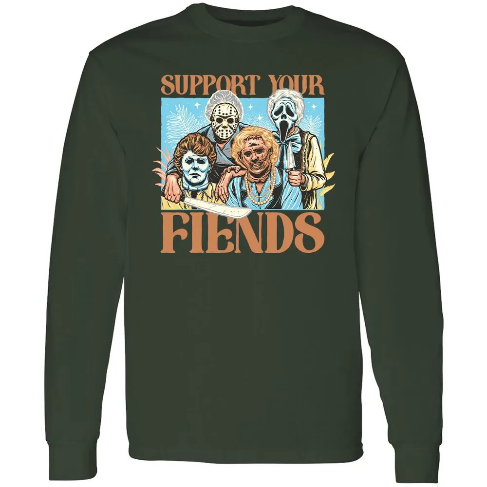 Long Sleeve T-Shirt - G8B8J5ZV - Forest Green - 4