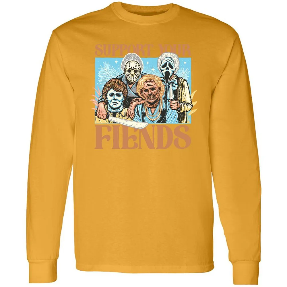 Long Sleeve T-Shirt - G8B8J5ZV - Gold - 9