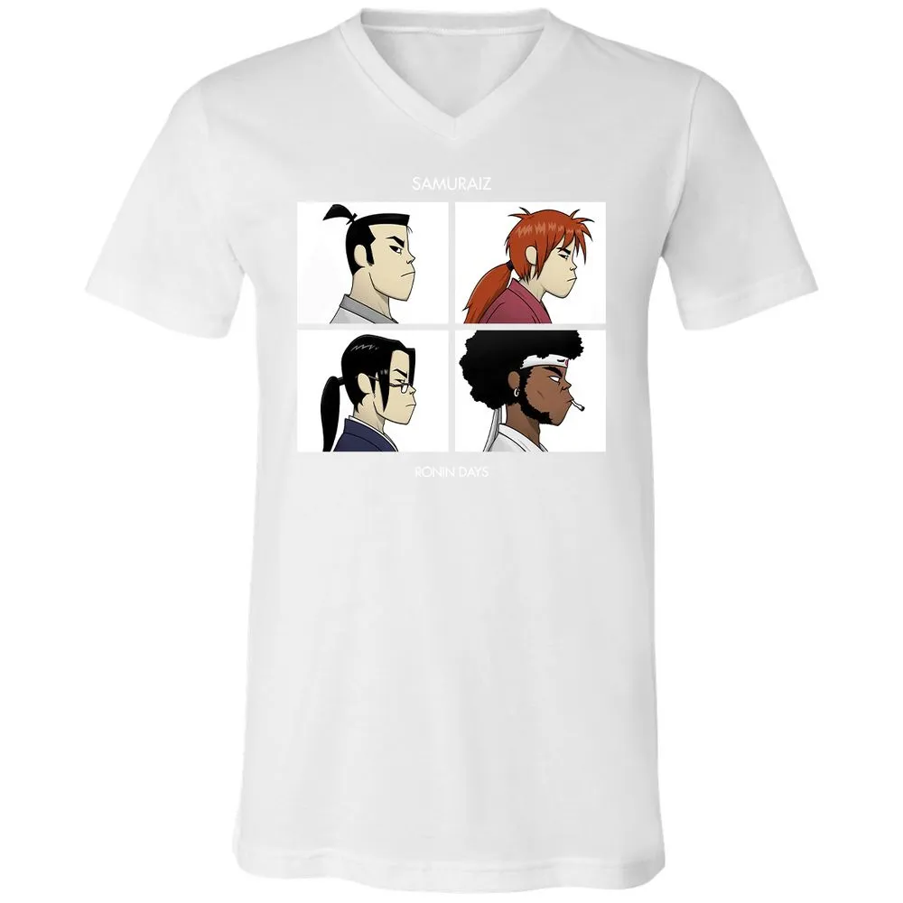 Unisex V-Neck T-Shirt - XFWR5DR4 - White - 5