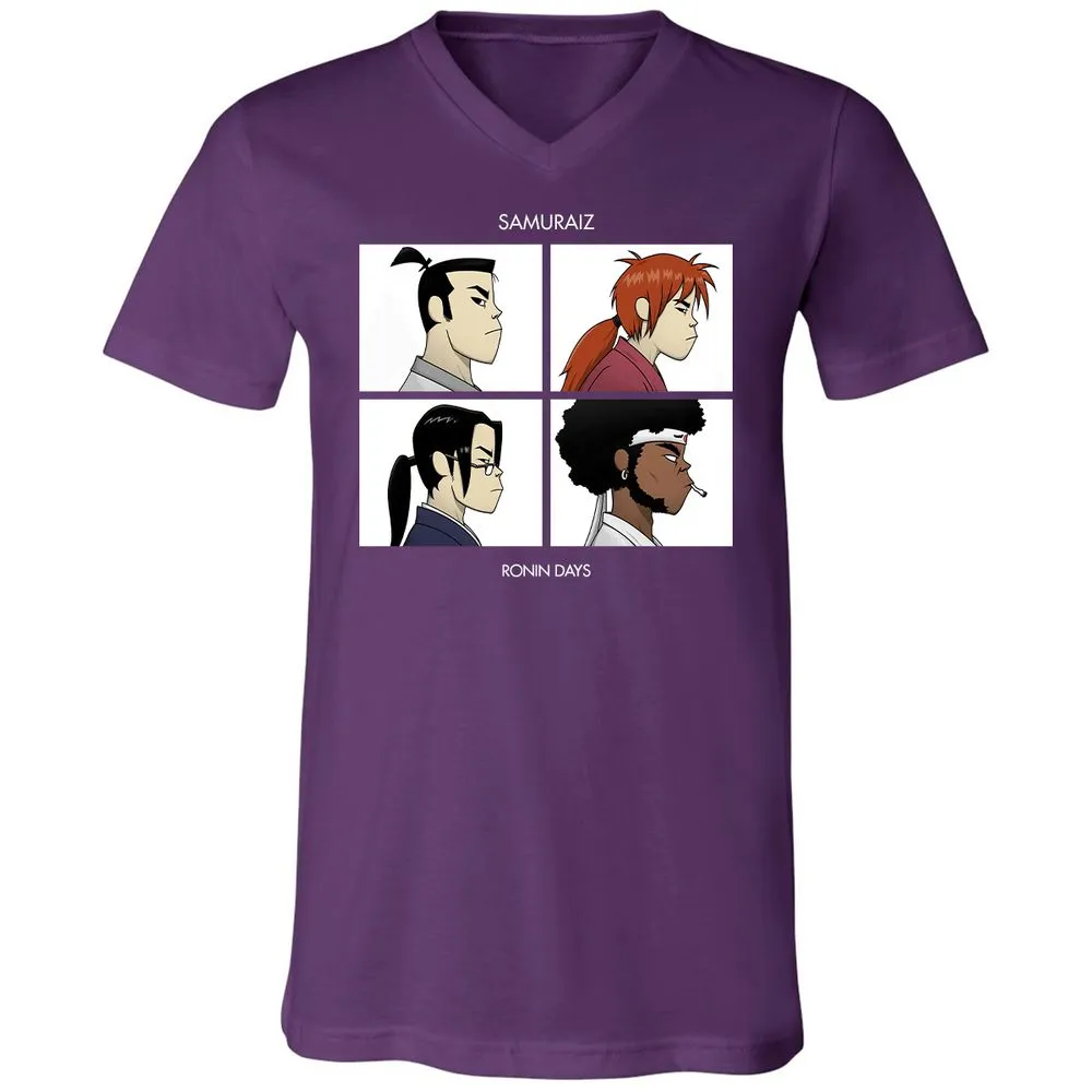 Unisex V-Neck T-Shirt - XFWR5DR4 - Team Purple - 9