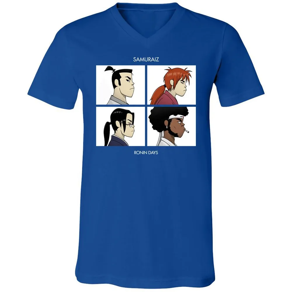 Unisex V-Neck T-Shirt - XFWR5DR4 - True Royal - 4