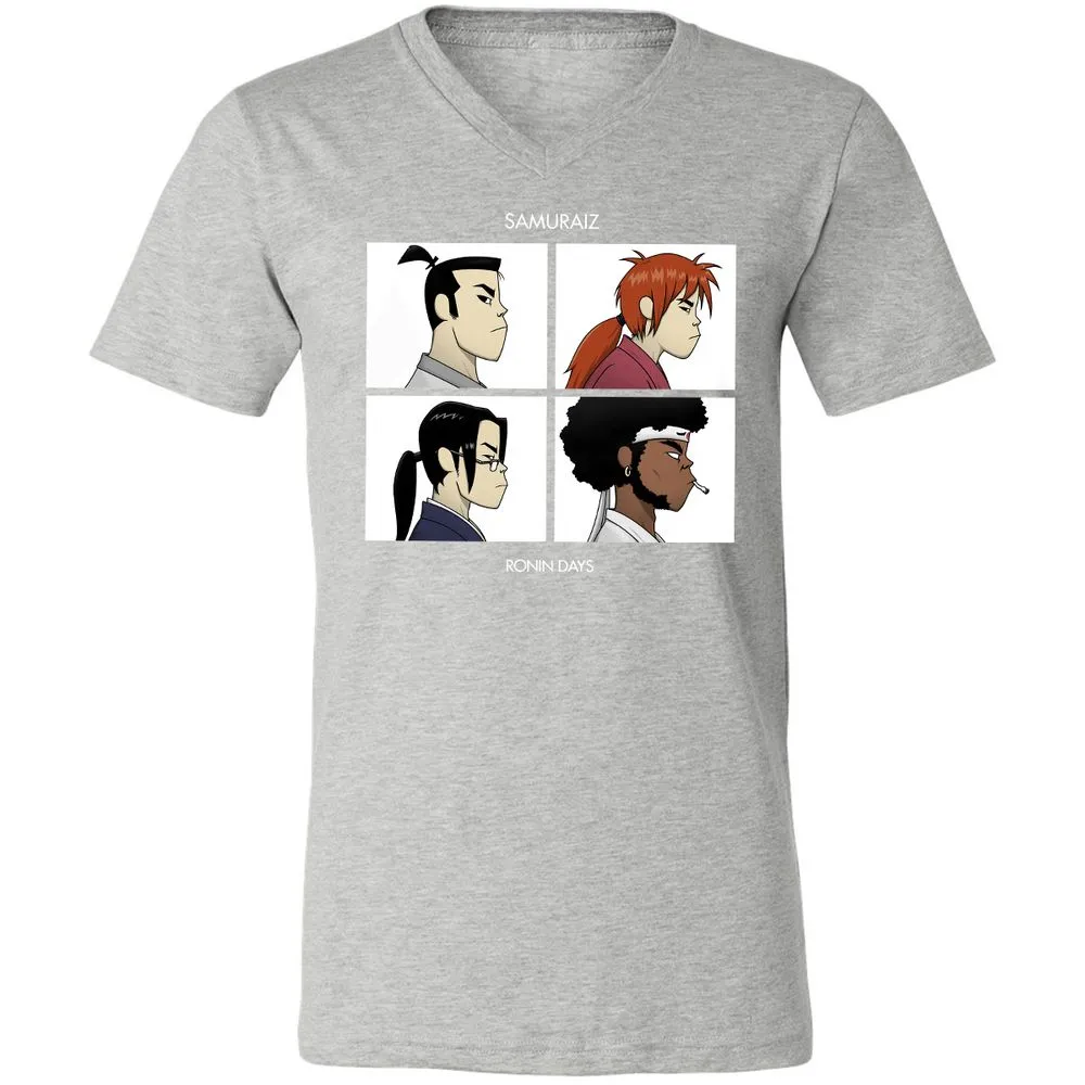 Unisex V-Neck T-Shirt - XFWR5DR4 - Athletic Heather - 7