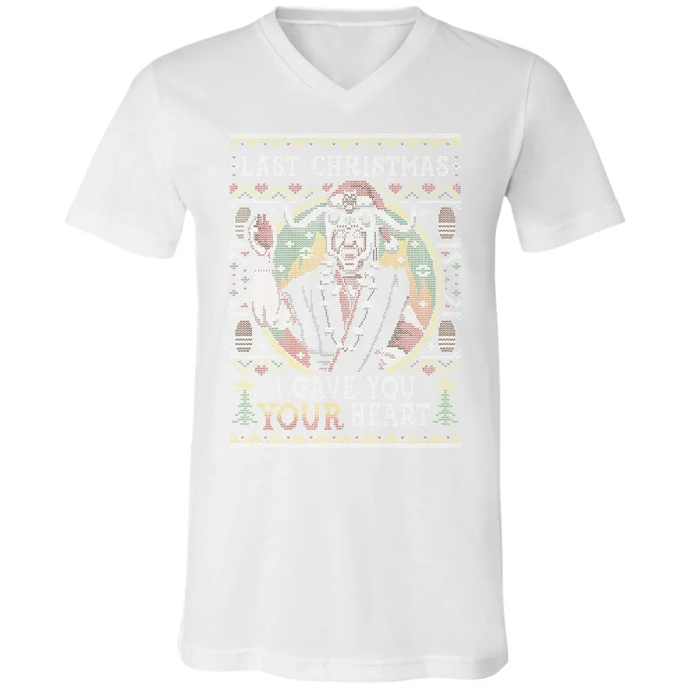 Unisex V-Neck T-Shirt - RPYBKFFG - White - 5