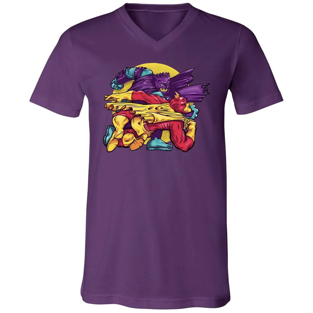 Unisex V-Neck T-Shirt - Y2S4BER6 - Team Purple - 9
