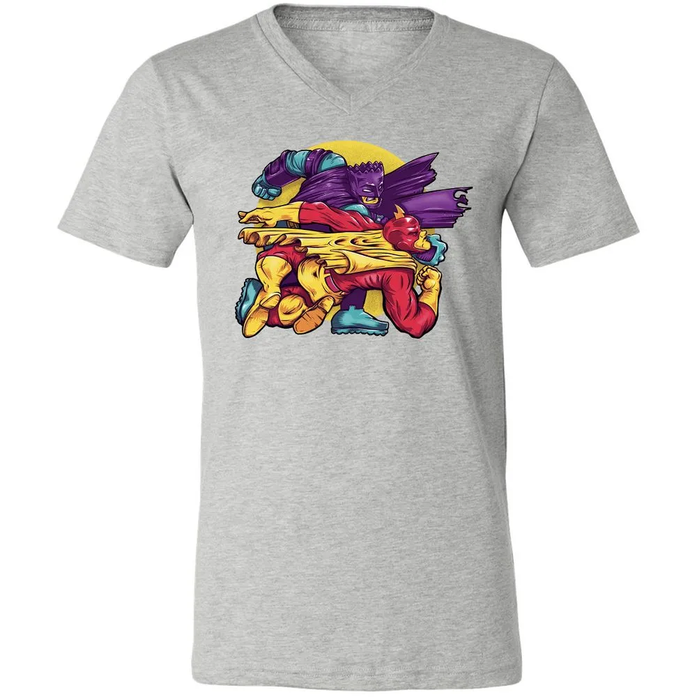 Unisex V-Neck T-Shirt - Y2S4BER6 - Athletic Heather - 7