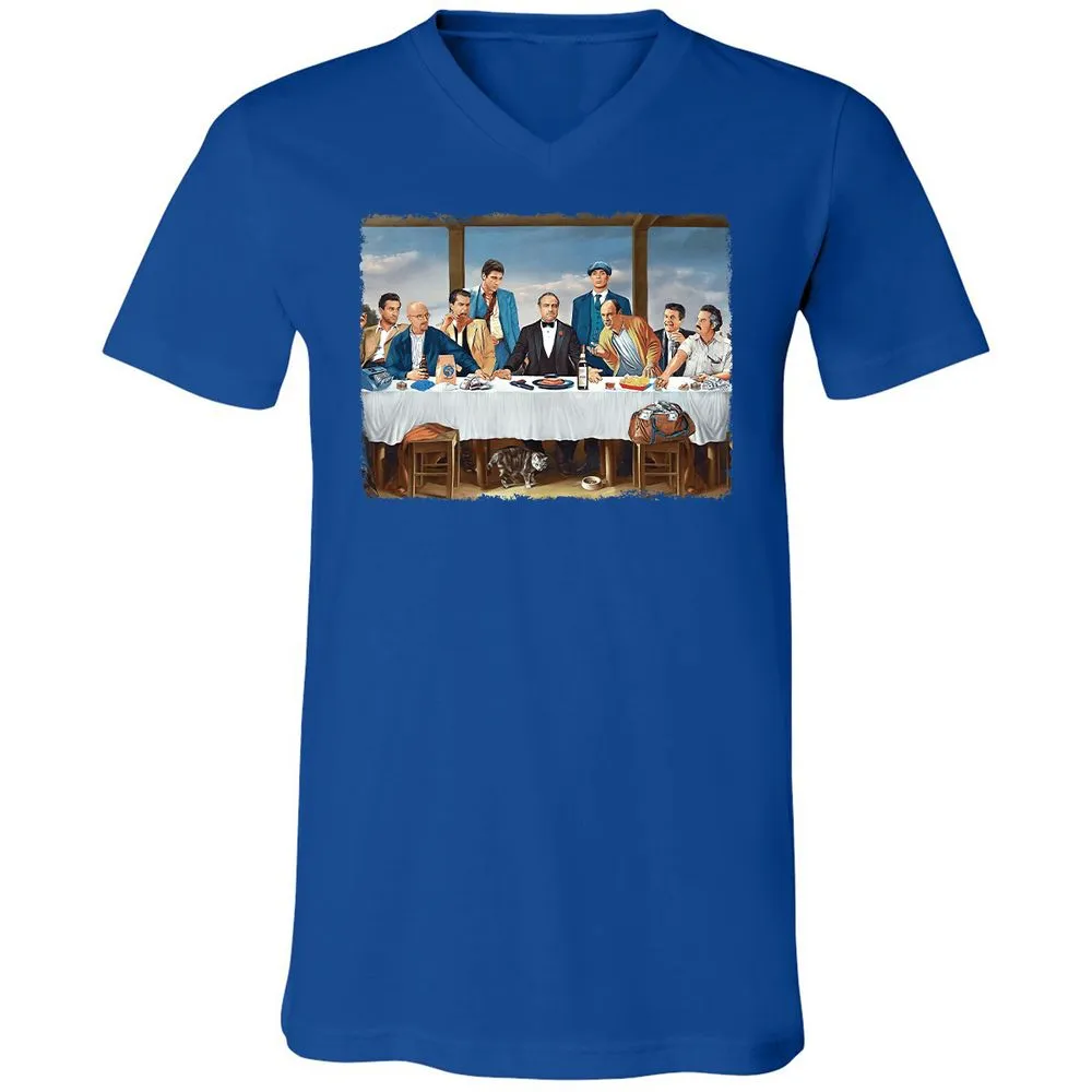 Unisex V-Neck T-Shirt - F6Y2ZLEL - True Royal - 4