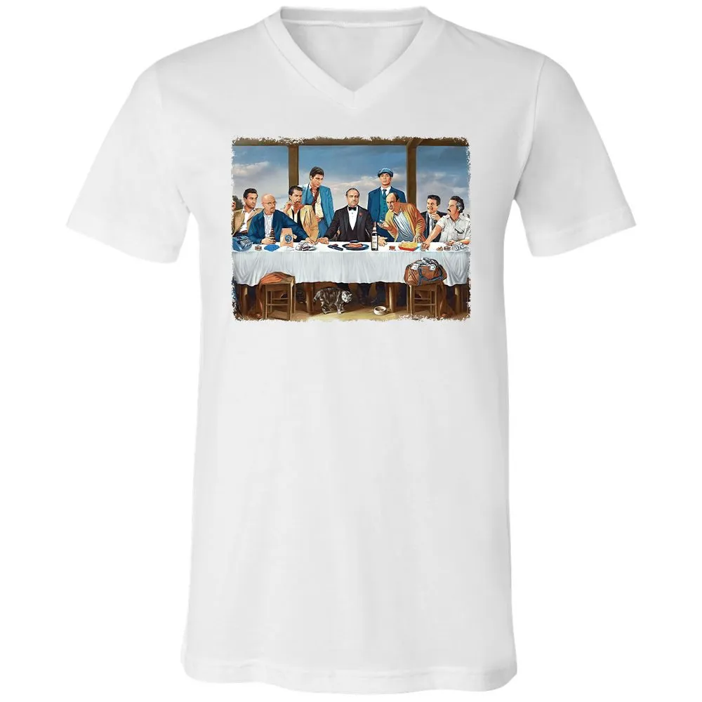 Unisex V-Neck T-Shirt - F6Y2ZLEL - White - 5