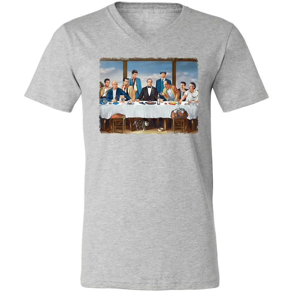 Unisex V-Neck T-Shirt - F6Y2ZLEL - Athletic Heather - 7