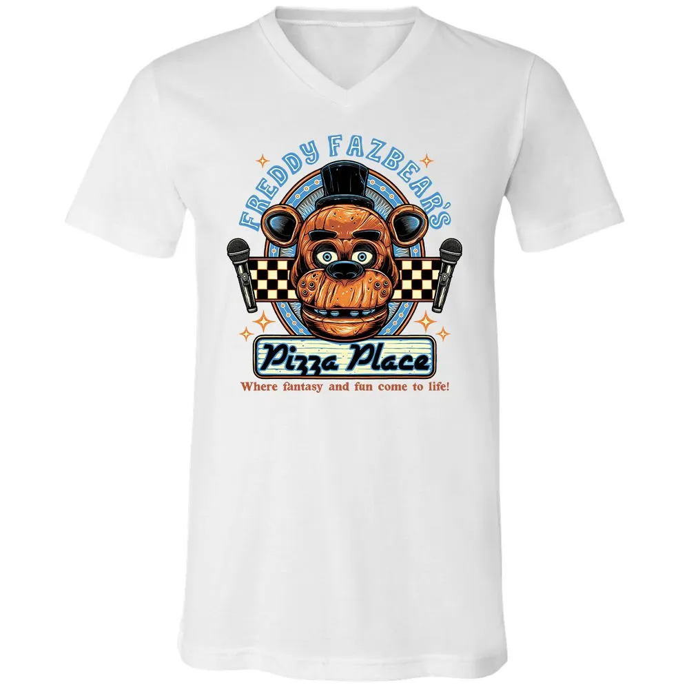 Unisex V-Neck T-Shirt - TBH9T4WC - White - 5