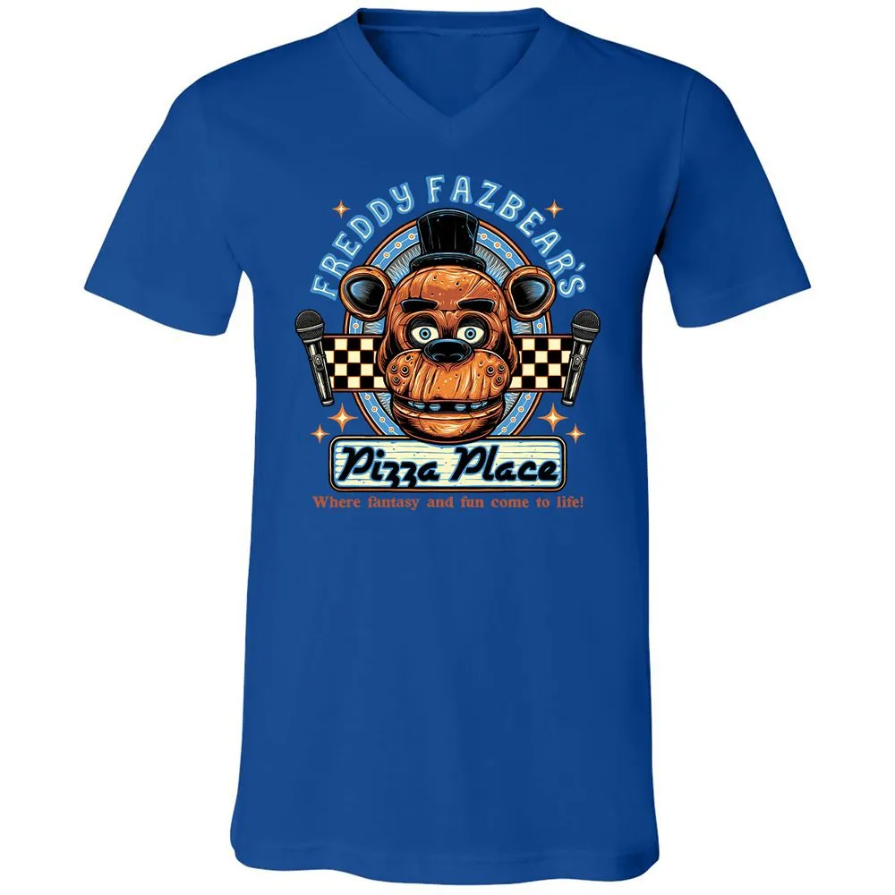 Unisex V-Neck T-Shirt - TBH9T4WC - True Royal - 4