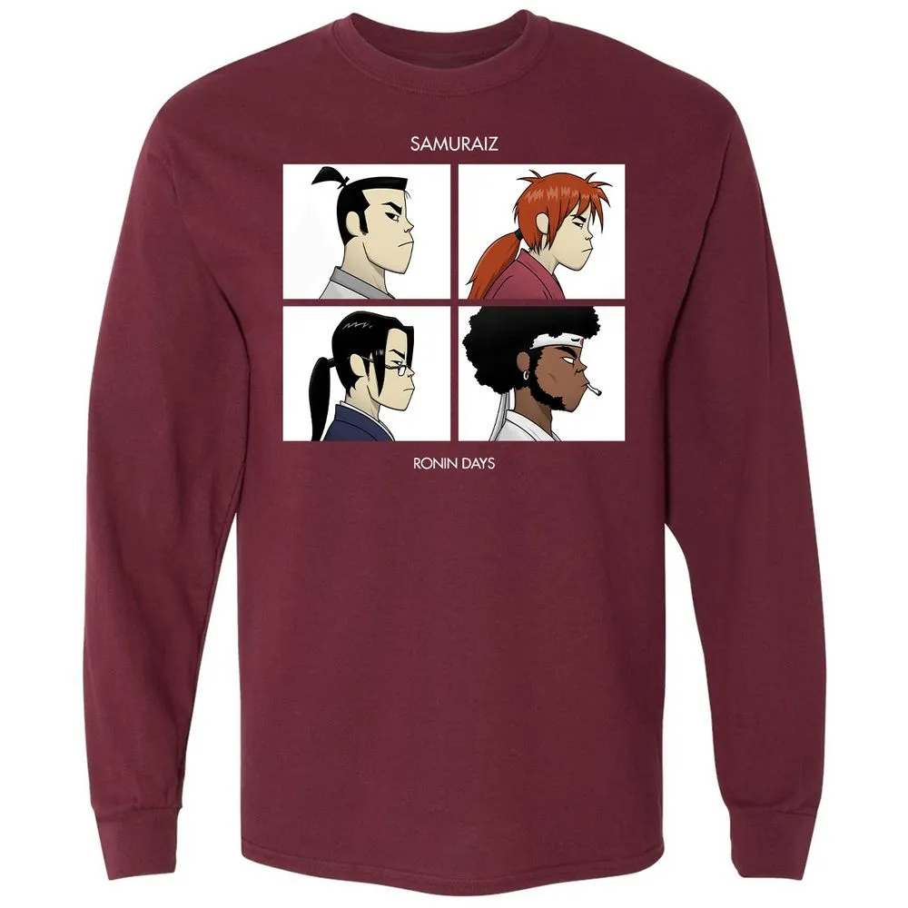 Long Sleeve T-Shirt - 9UGWZFBF - Maroon - 11