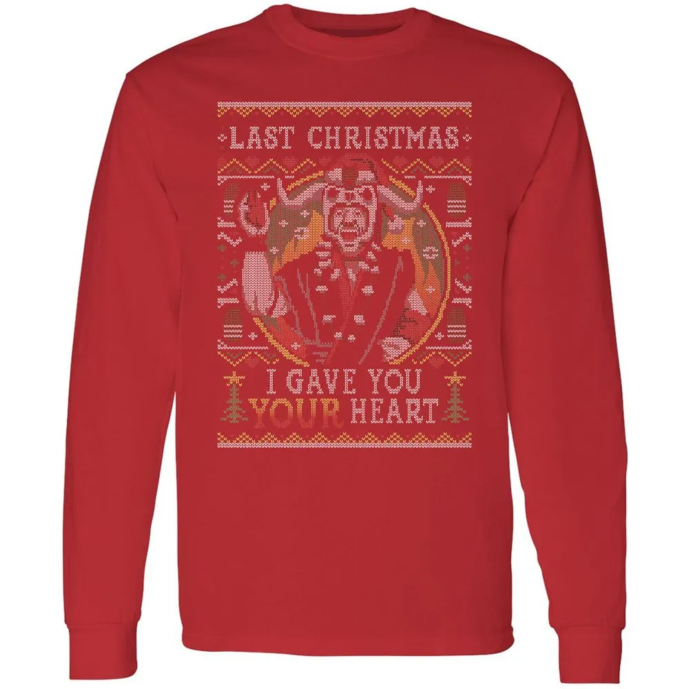 Long Sleeve T-Shirt - GV4JLW4X - Red - 14