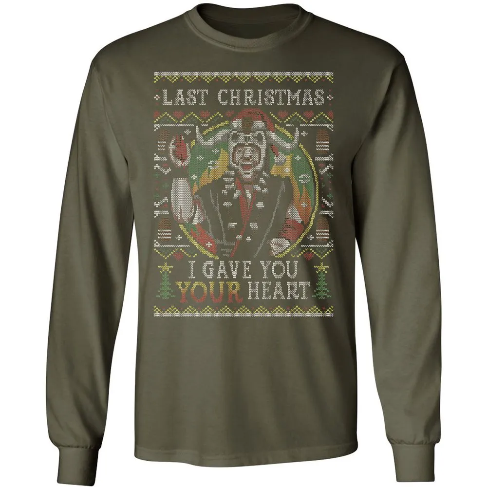 Long Sleeve T-Shirt - GV4JLW4X - Military Green - 16