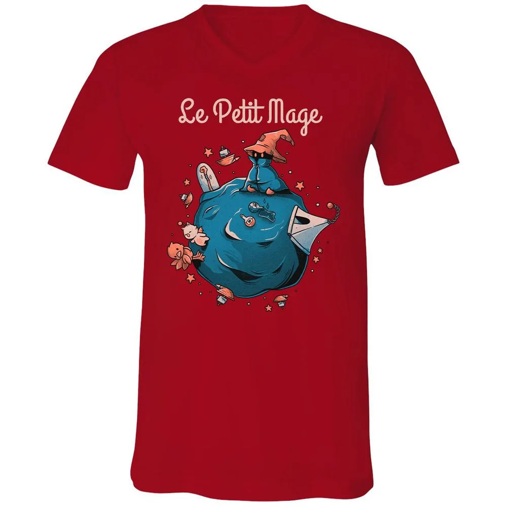 Unisex V-Neck T-Shirt - XTQN46A4 - Red - 3