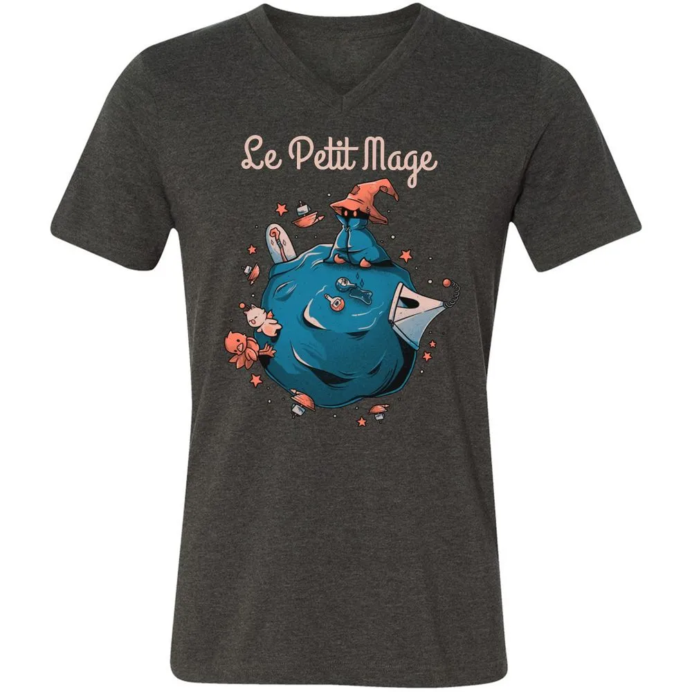 Unisex V-Neck T-Shirt - XTQN46A4 - Dark Grey Heather - 8