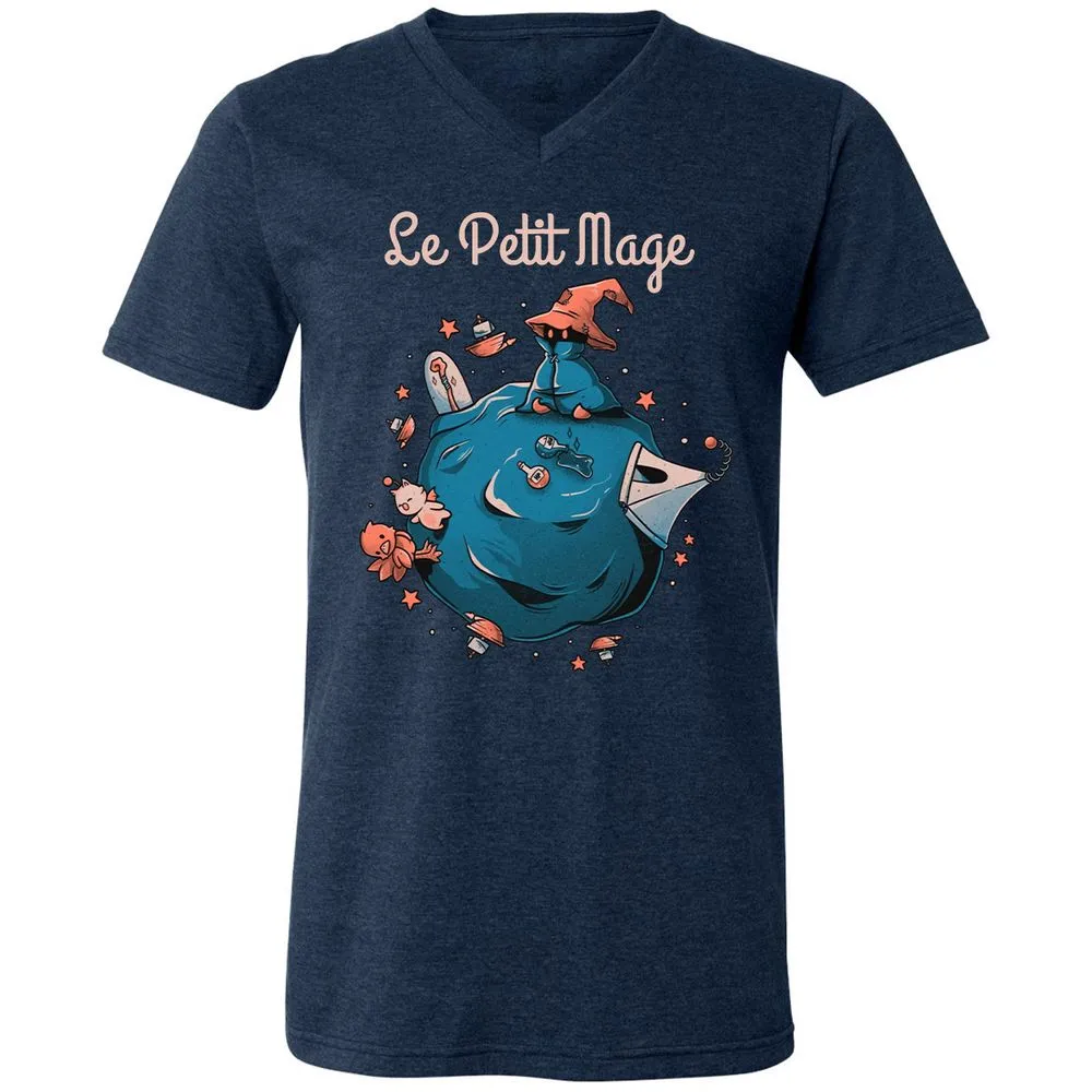 Unisex V-Neck T-Shirt - XTQN46A4 - Heather Navy - 15