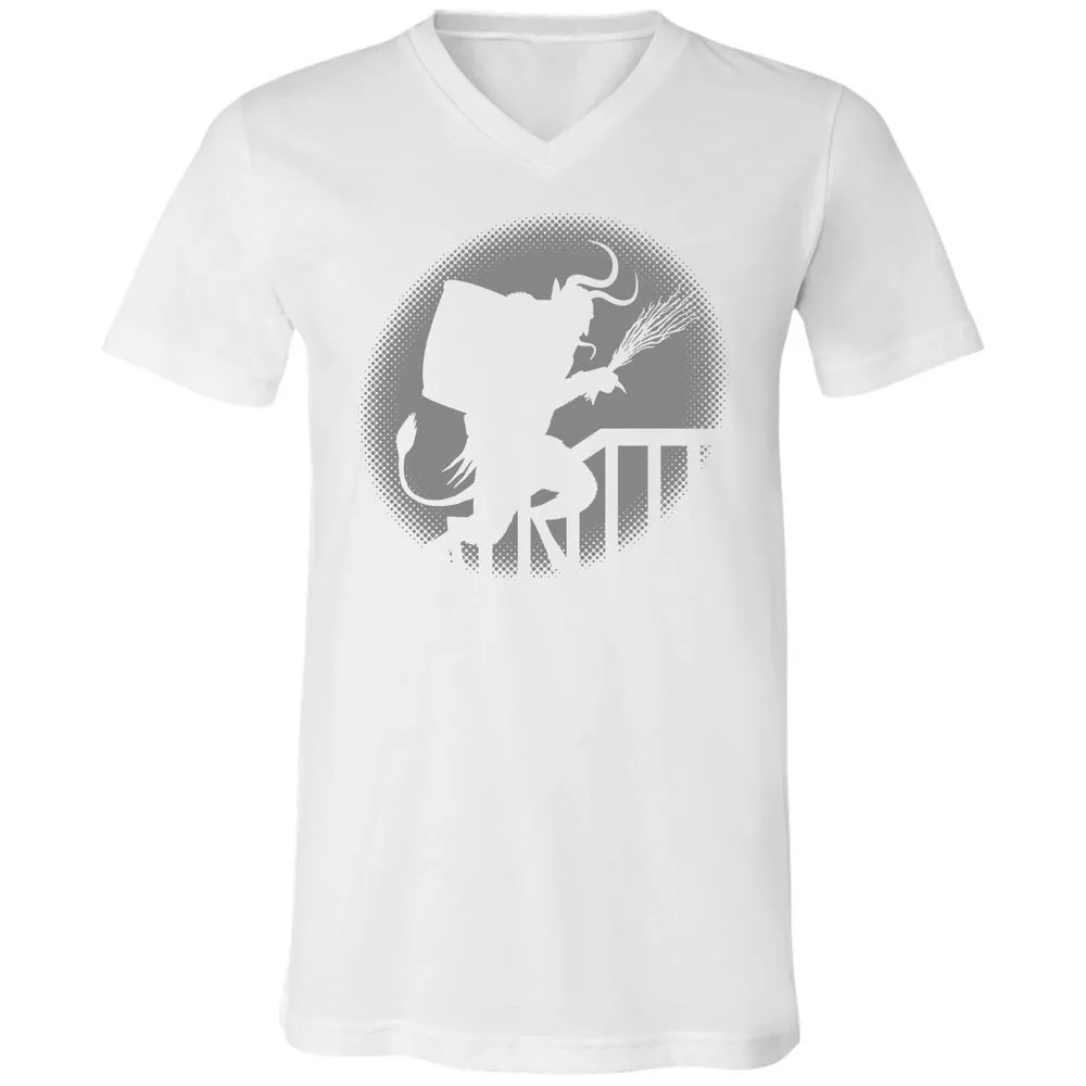Unisex V-Neck T-Shirt - 4YNB32GQ - White - 5