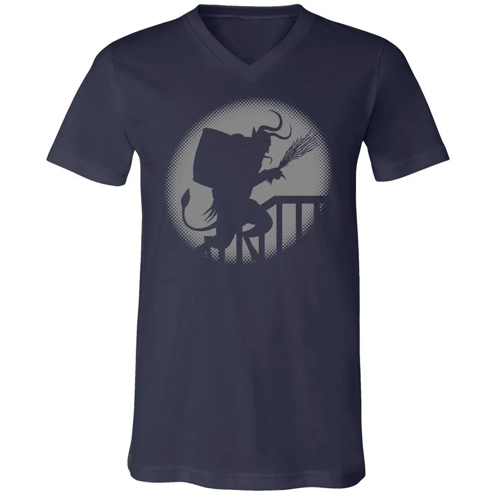 Unisex V-Neck T-Shirt - 4YNB32GQ - Navy - 2