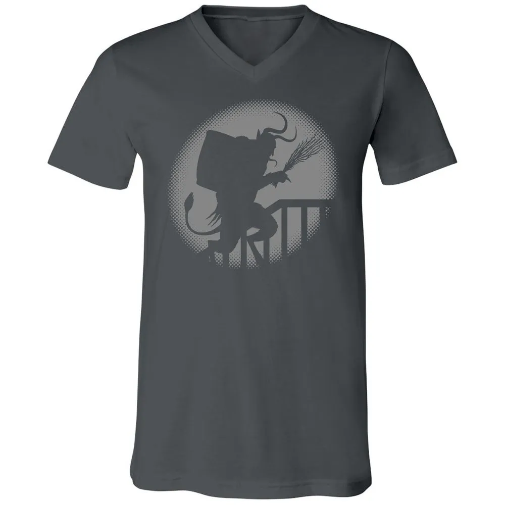 Unisex V-Neck T-Shirt - 4YNB32GQ - Asphalt - 12