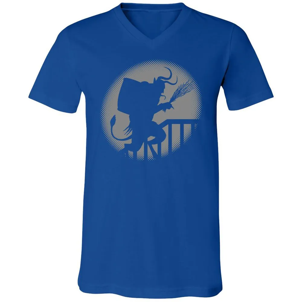 Unisex V-Neck T-Shirt - 4YNB32GQ - True Royal - 4