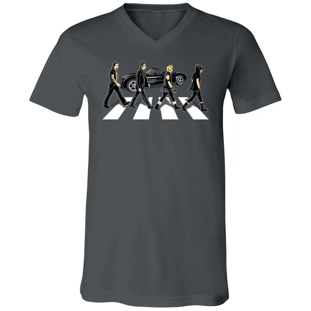 Unisex V-Neck T-Shirt - GMDS5DWA - Asphalt - 12