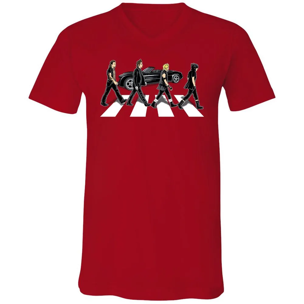 Unisex V-Neck T-Shirt - GMDS5DWA - Red - 3