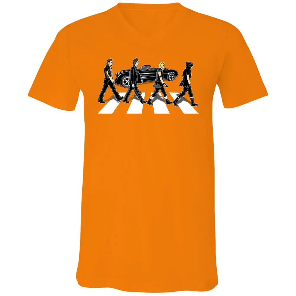 Unisex V-Neck T-Shirt - GMDS5DWA - Orange - 11