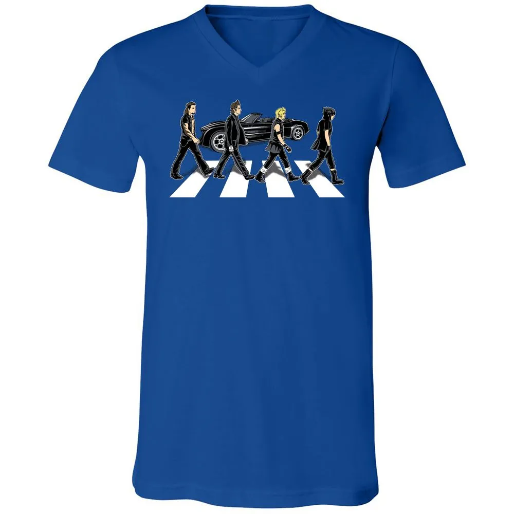 Unisex V-Neck T-Shirt - GMDS5DWA - True Royal - 4