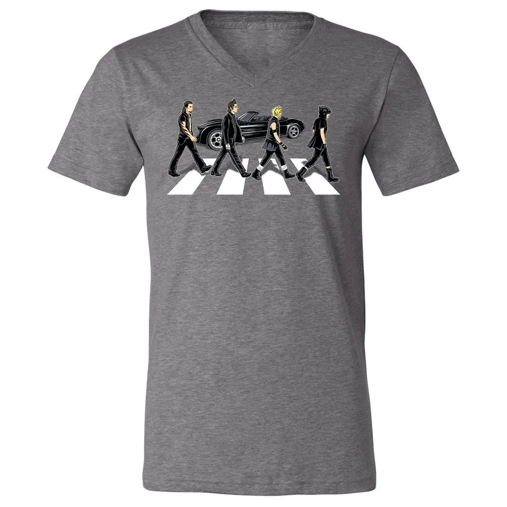 Unisex V-Neck T-Shirt - GMDS5DWA - Deep Heather - 13
