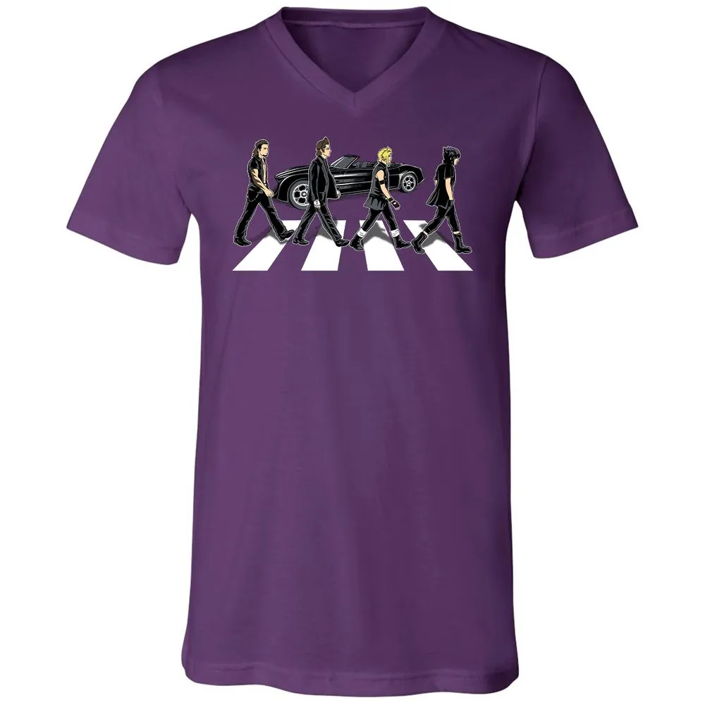 Unisex V-Neck T-Shirt - GMDS5DWA - Team Purple - 9