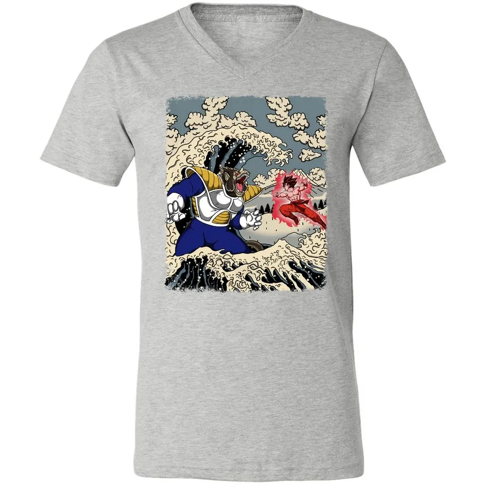 Unisex V-Neck T-Shirt - 9PRUS685 - Athletic Heather - 7