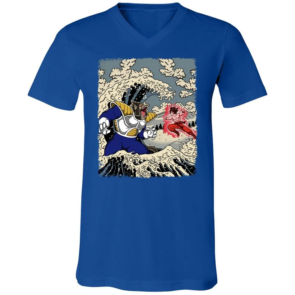 Unisex V-Neck T-Shirt - 9PRUS685 - True Royal - 4