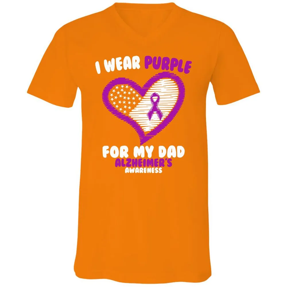 Unisex V-Neck T-Shirt - ZUBGE51U - Orange - 11