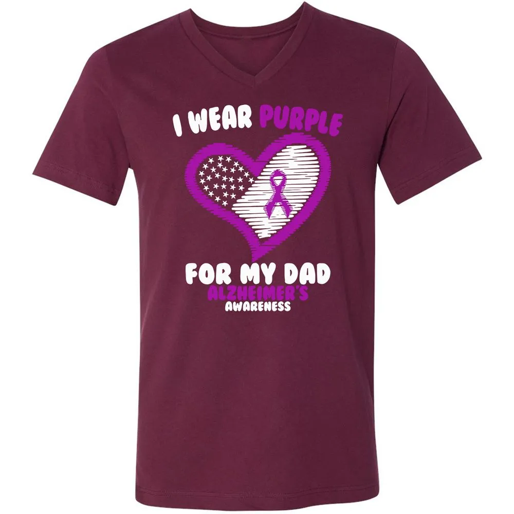 Unisex V-Neck T-Shirt - ZUBGE51U - Maroon - 6