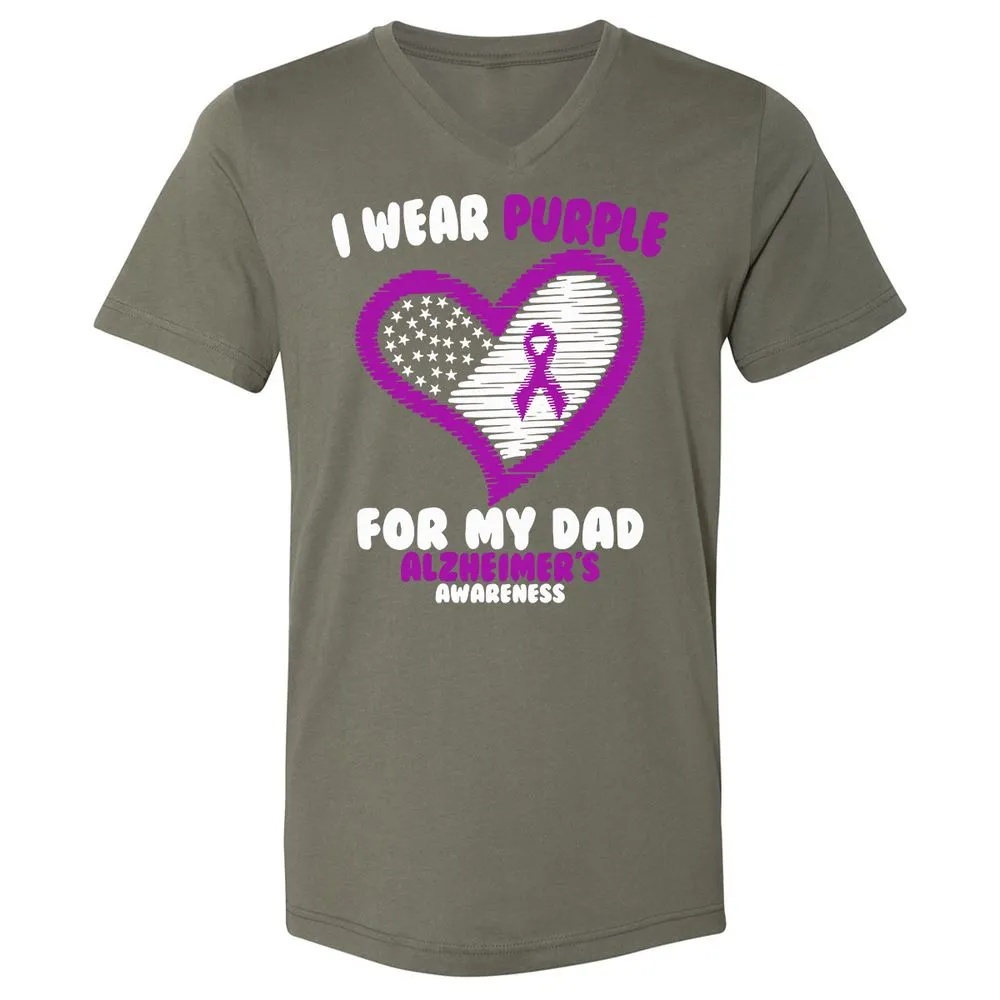 Unisex V-Neck T-Shirt - ZUBGE51U - Military Green - 10