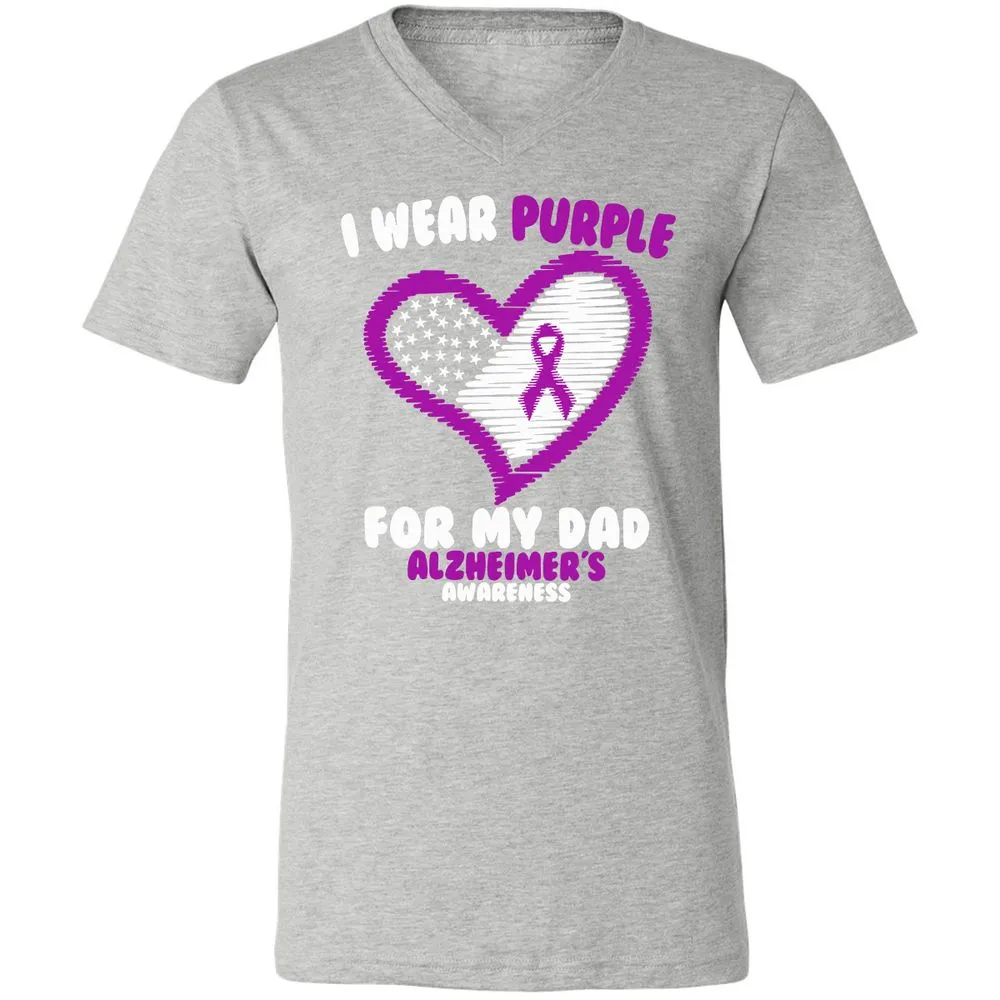 Unisex V-Neck T-Shirt - ZUBGE51U - Athletic Heather - 7