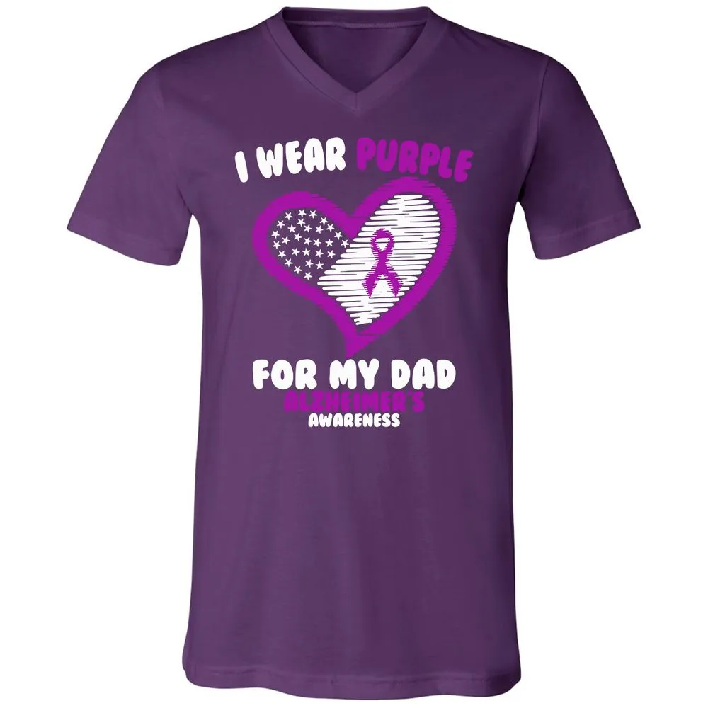 Unisex V-Neck T-Shirt - ZUBGE51U - Team Purple - 9