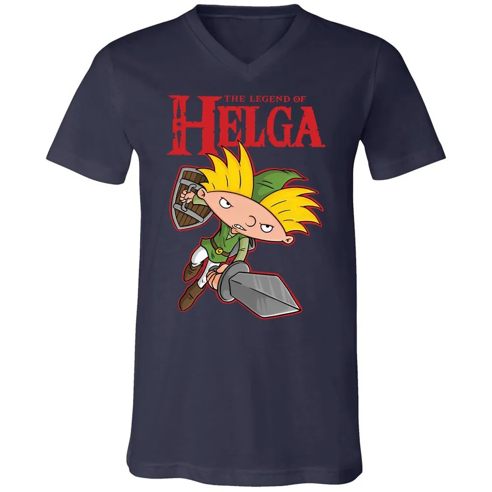 Unisex V-Neck T-Shirt - Y9K1LTRT - Navy - 2