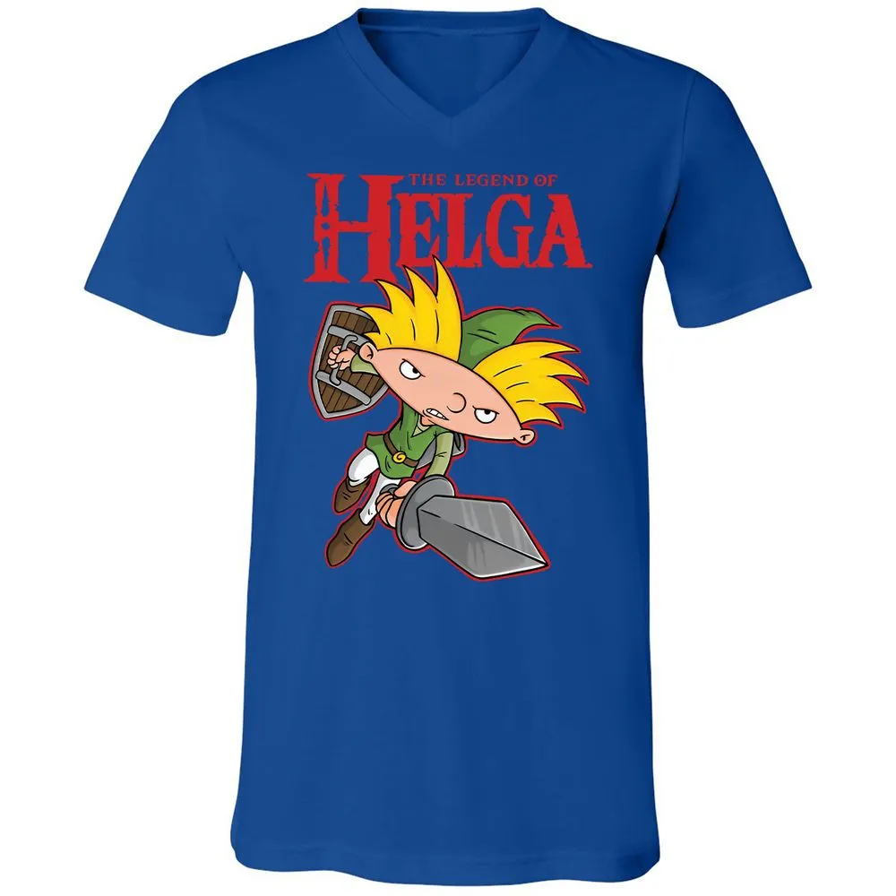 Unisex V-Neck T-Shirt - Y9K1LTRT - True Royal - 4