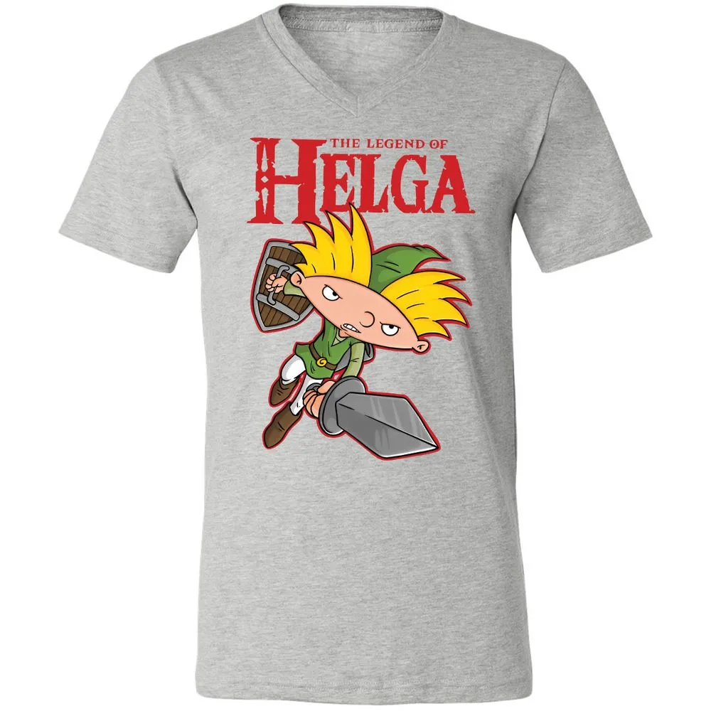 Unisex V-Neck T-Shirt - Y9K1LTRT - Athletic Heather - 7