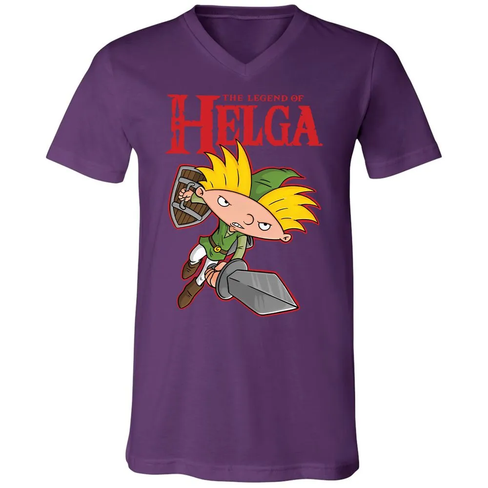 Unisex V-Neck T-Shirt - Y9K1LTRT - Team Purple - 9