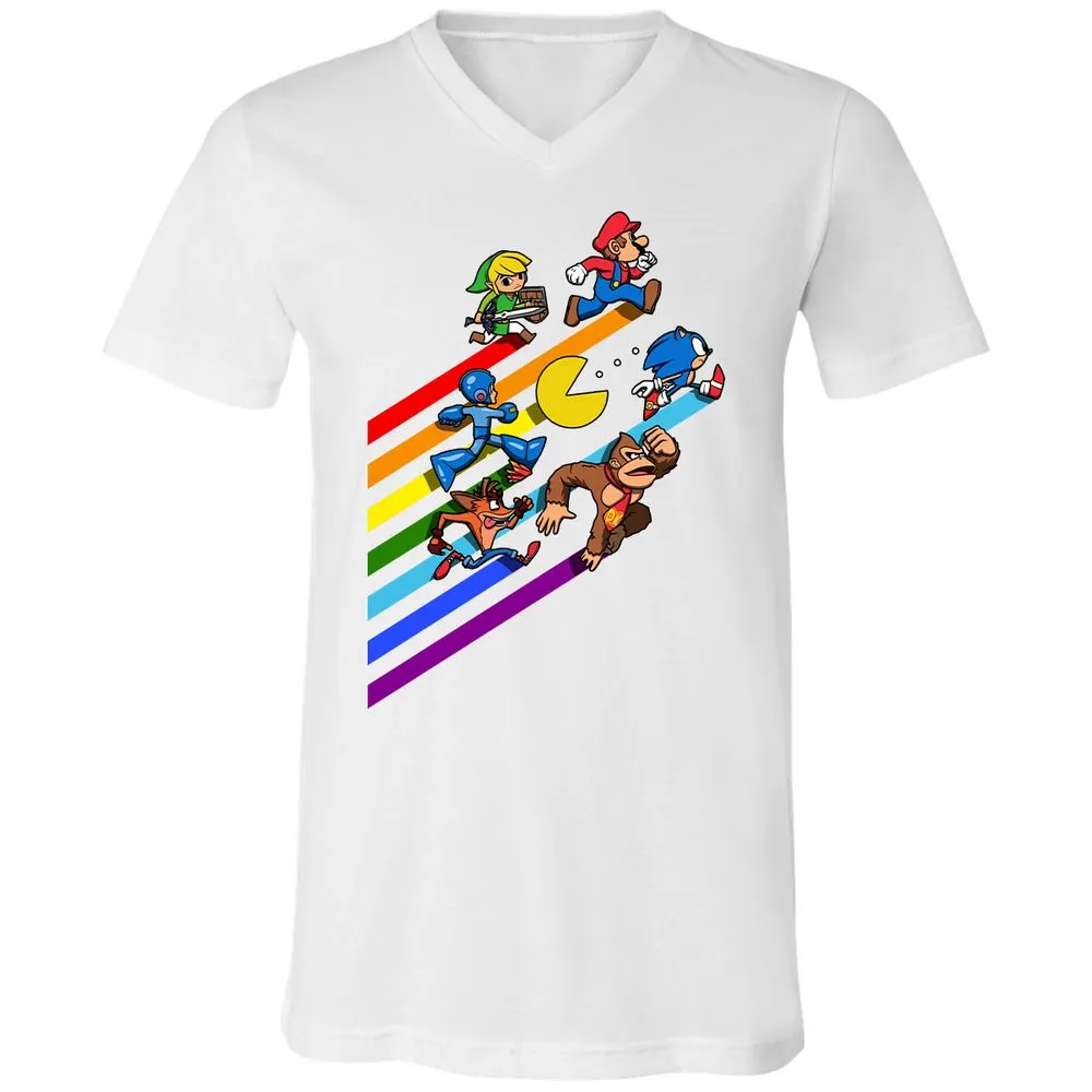 Unisex V-Neck T-Shirt - 2P46WR3A - White - 5