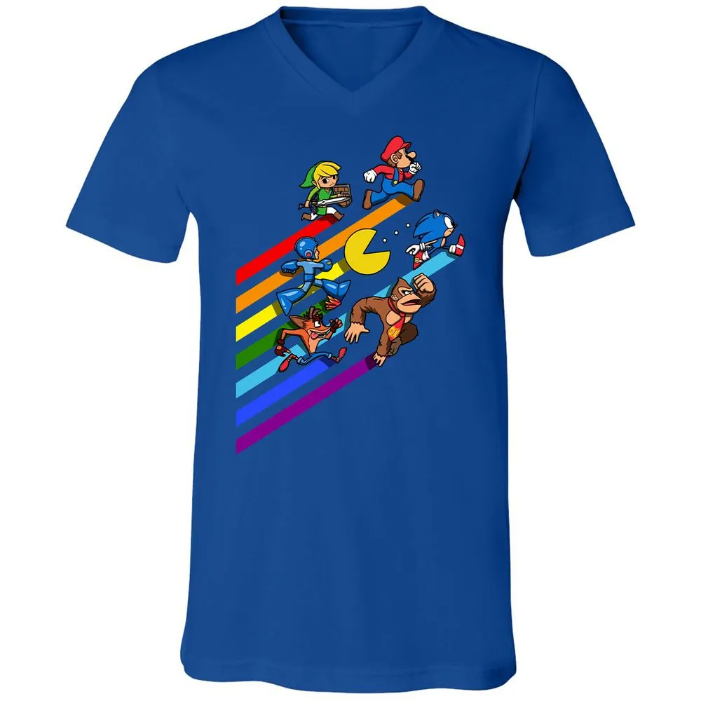 Unisex V-Neck T-Shirt - 2P46WR3A - True Royal - 4
